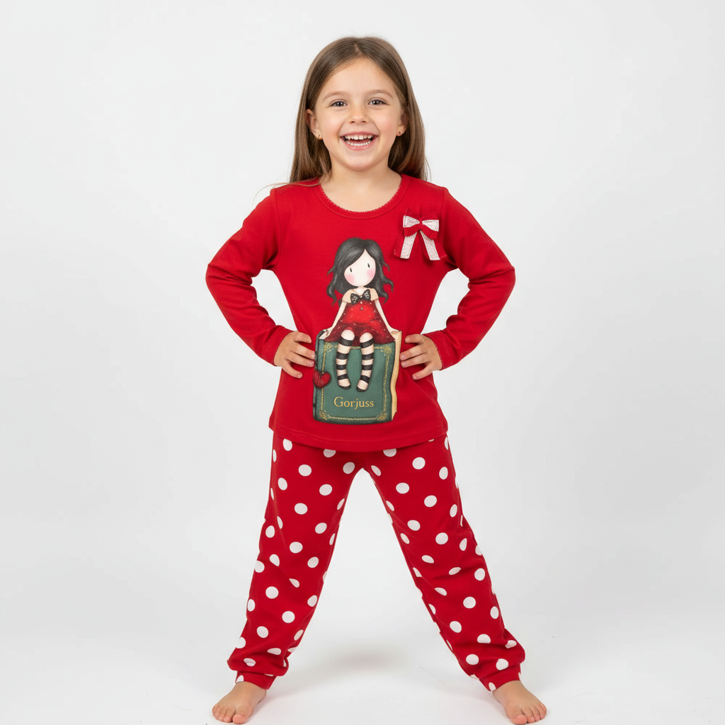 Pijama copii Gorjuss My story in cutie tip carte