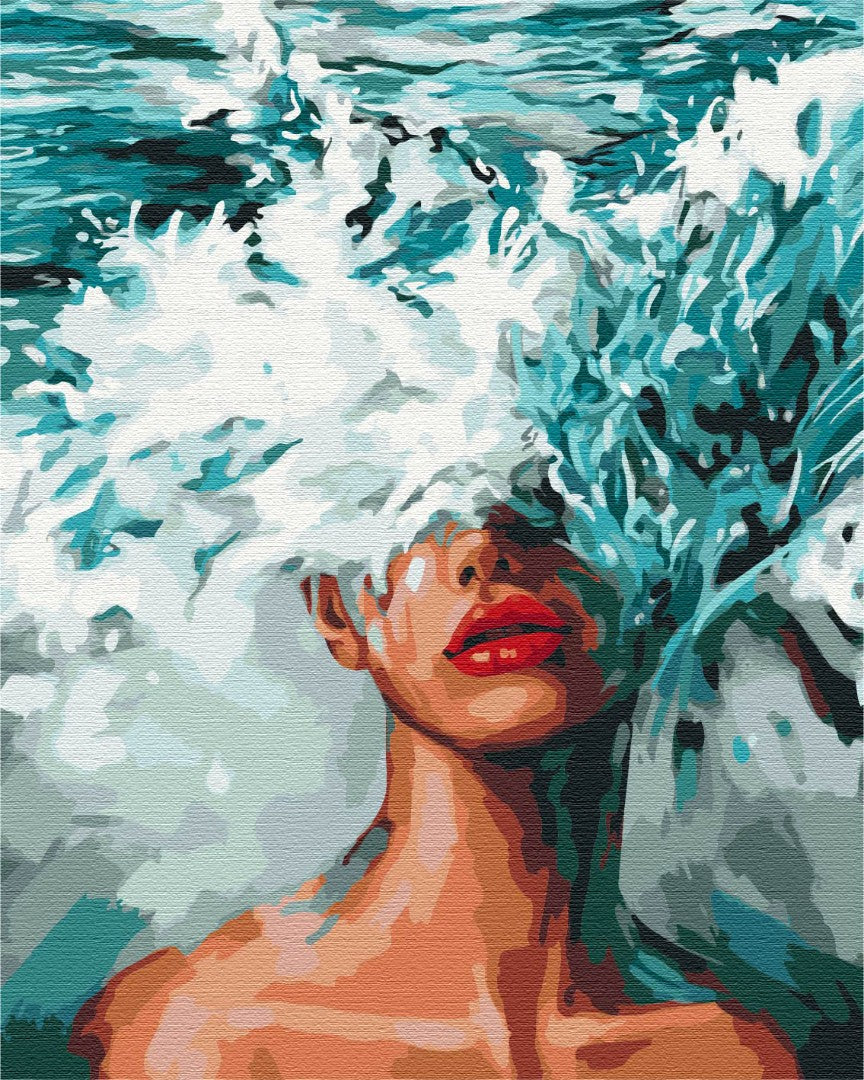 Pictura pe panza cu numere Oceania 50x40 cm