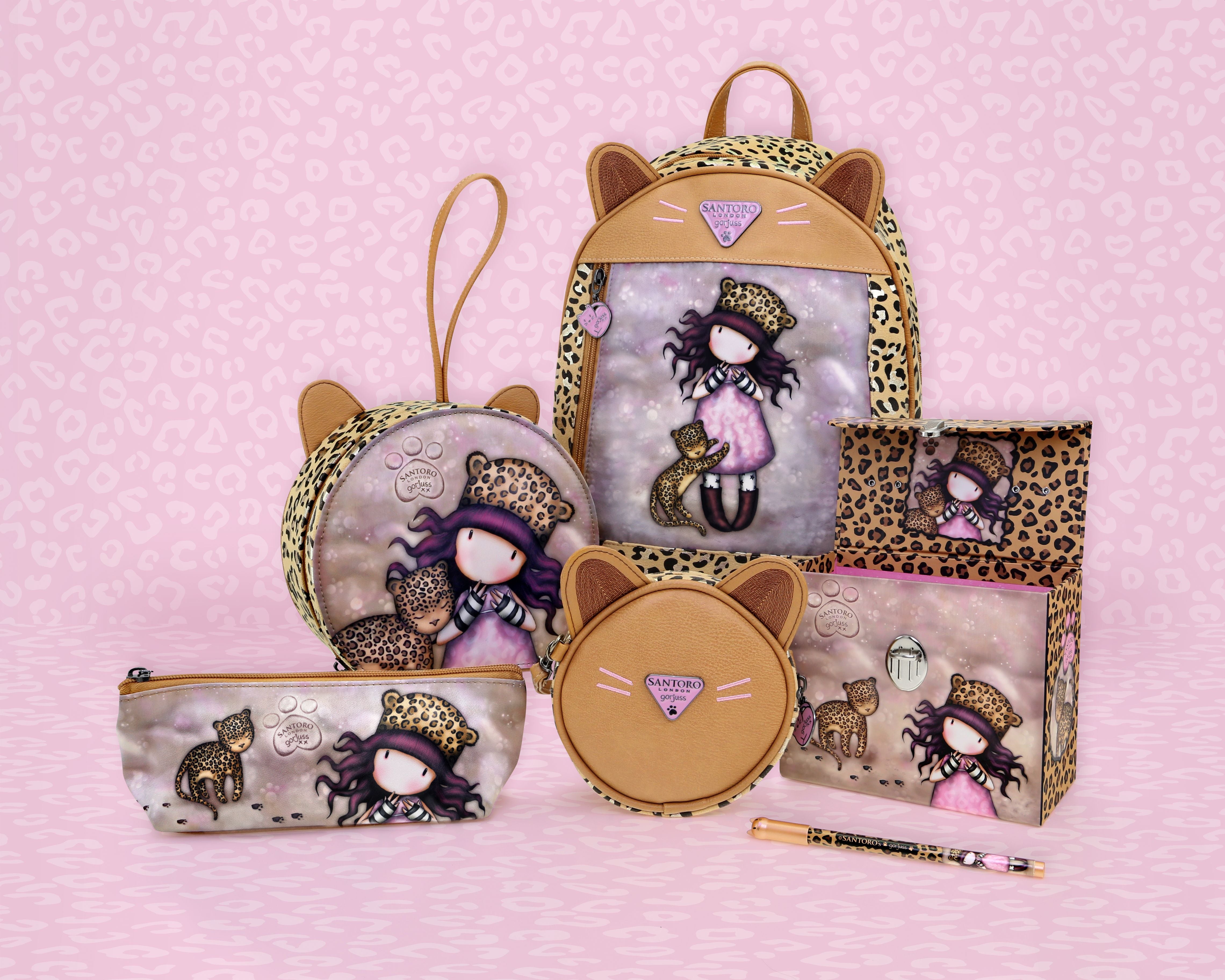 Rucsac fashion cu clapetă Gorjuss Purrrrrfect Love-original