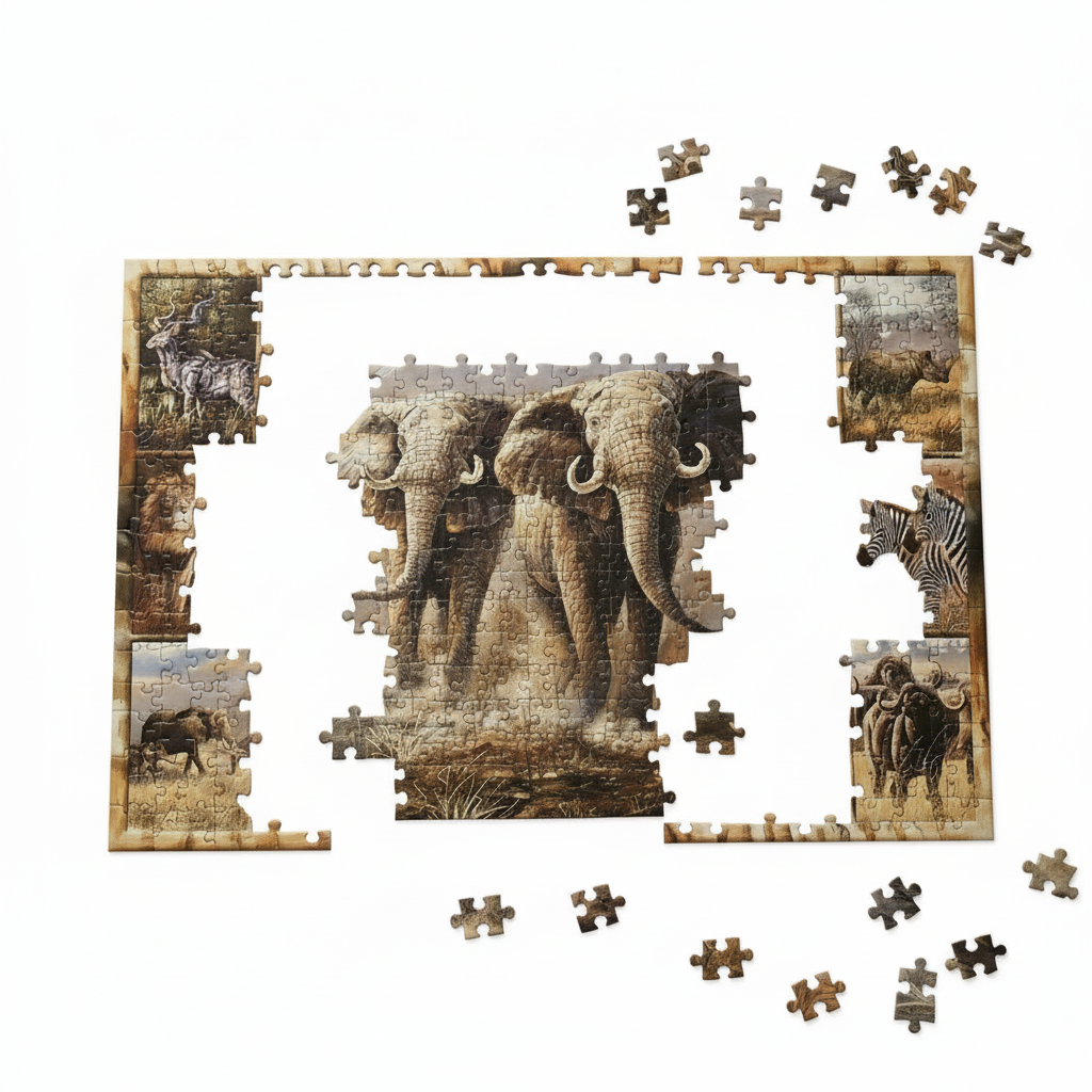 Puzzle Wildlife Elefant 1000 piese