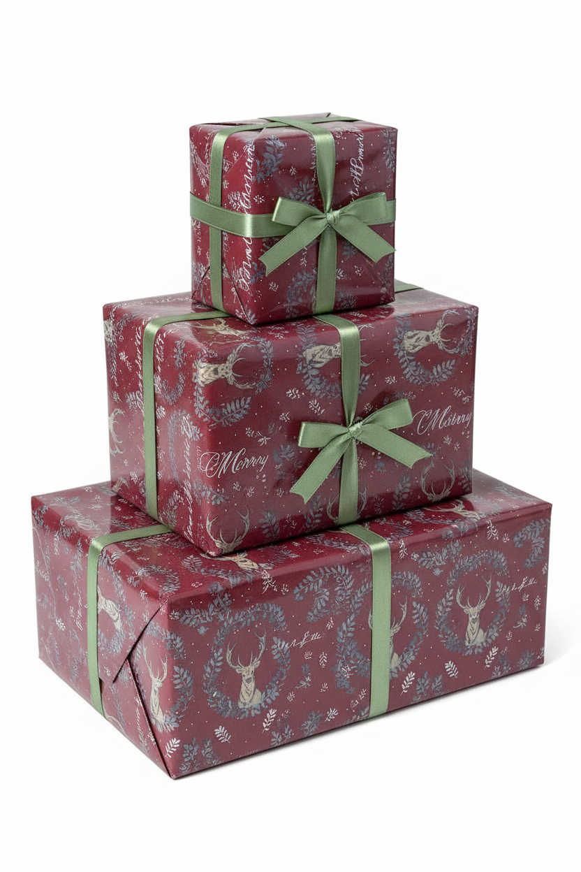 Hartie de impachetat model Tom Smith Ren 4 m - grena