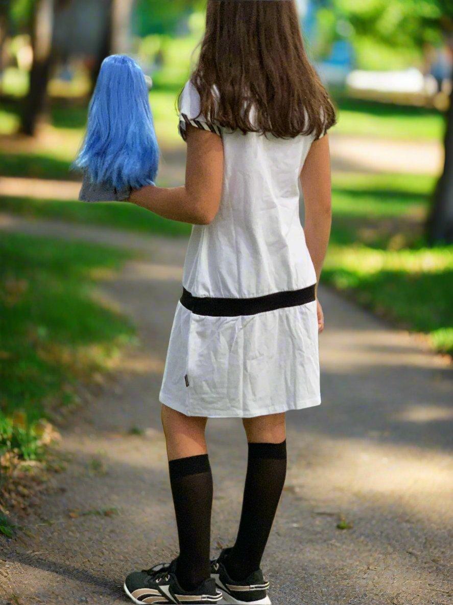 Rochie alba fete cu design Gorjuss Santoro