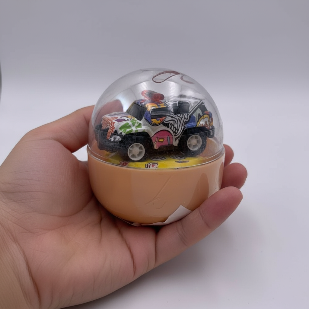 Mini masinuta diecast in capsula