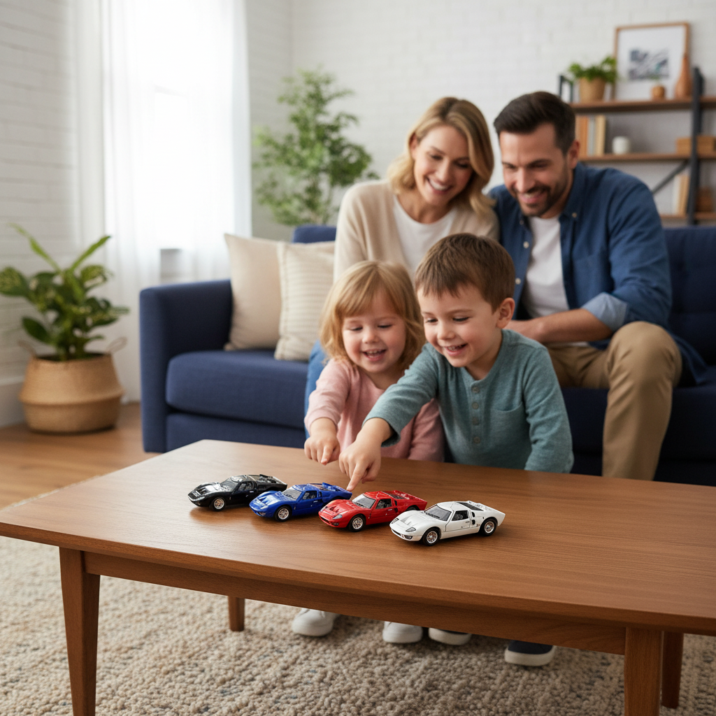 Masinuta diecast Ford GT40 MKII 1966 - 13 cm-vine in 4 variante de culori