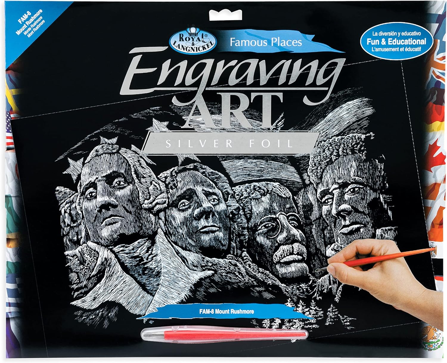 Set gravura Muntele Rushmore