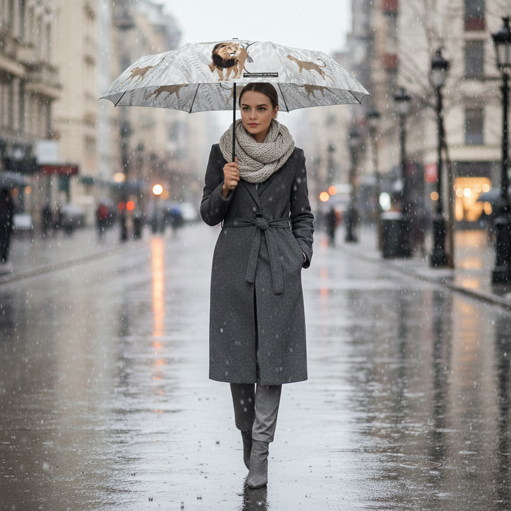 Umbrela ploaie pliabila si automata, penrtu femei grăbite