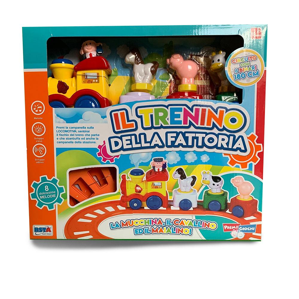 Jucarie bebe Trenulet cu animale si circuit sunet si lumini - Nitzi.ro