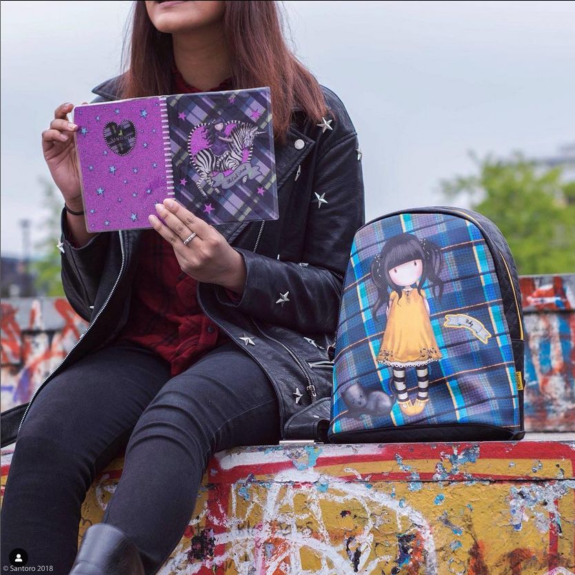 Rucsac fashion Gorjuss Tartan Ruby