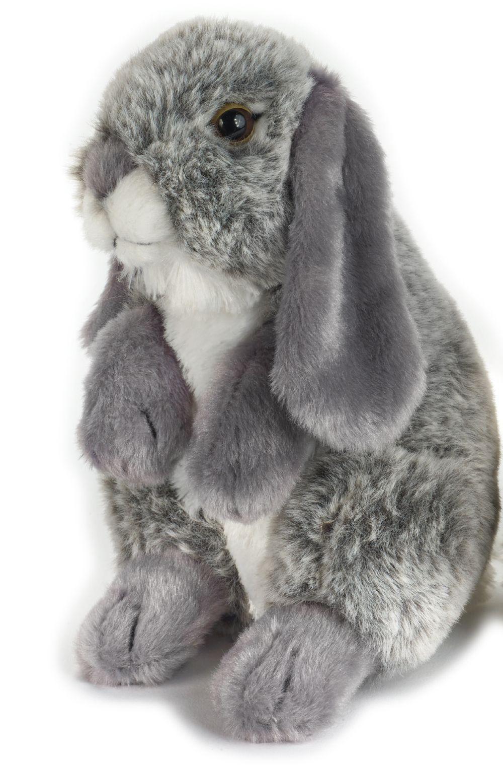 Jucărie copii Iepure de plus gri Greg 18 cm - Nitzi.ro