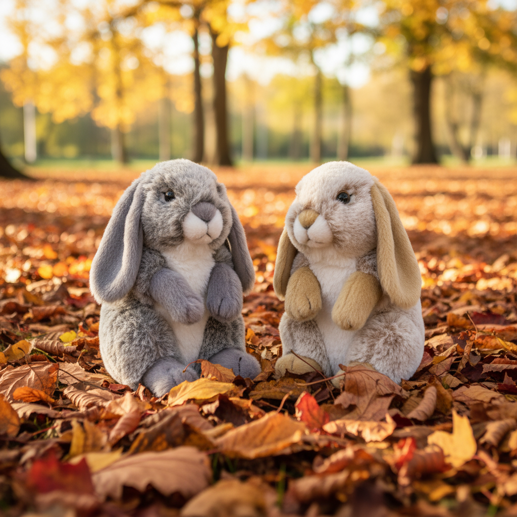 Jucărie copii Iepure de plus gri Greg 18 cm