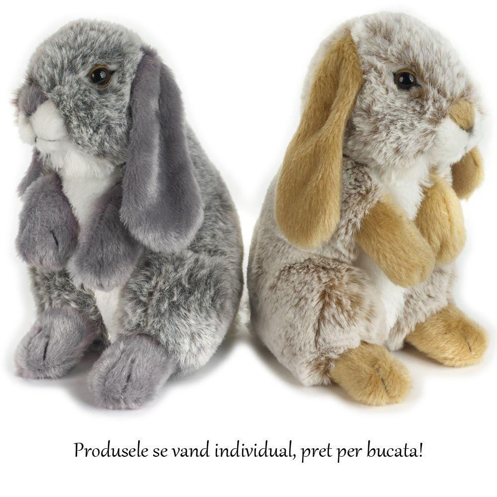 Jucărie copii Iepure de plus gri Greg 18 cm - Nitzi.ro
