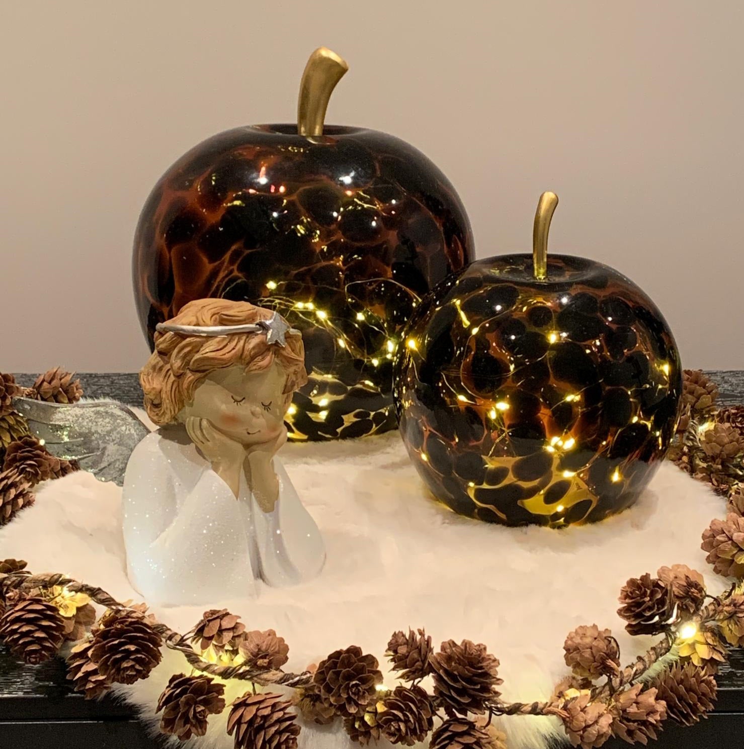 Cap de inger alb h15 cm