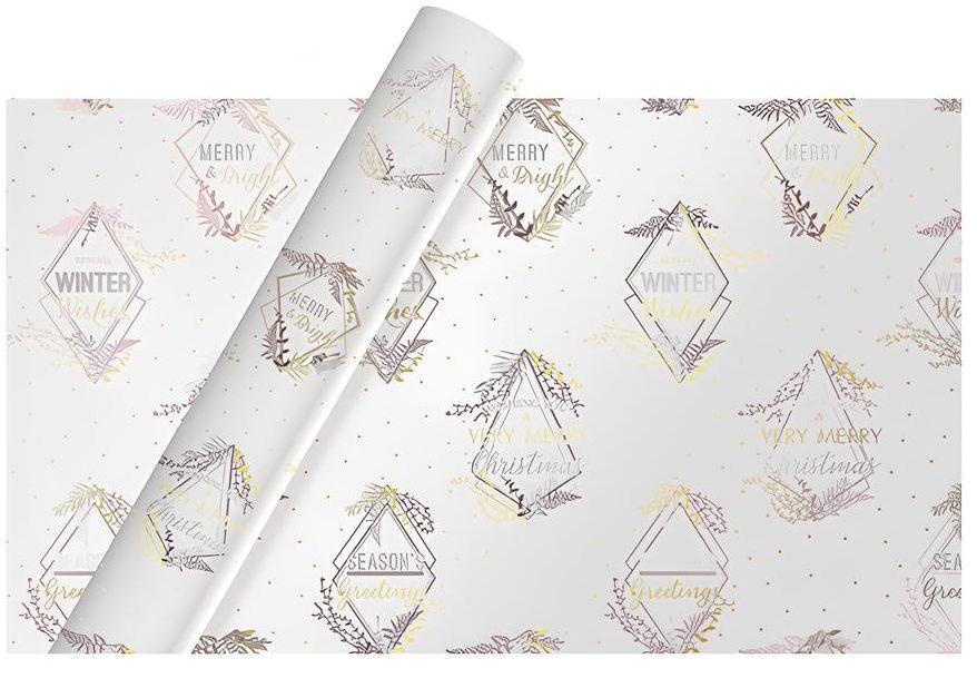 Hartie de impachetat model Tom Smith Golden Christmas 4 m - Nitzi.ro