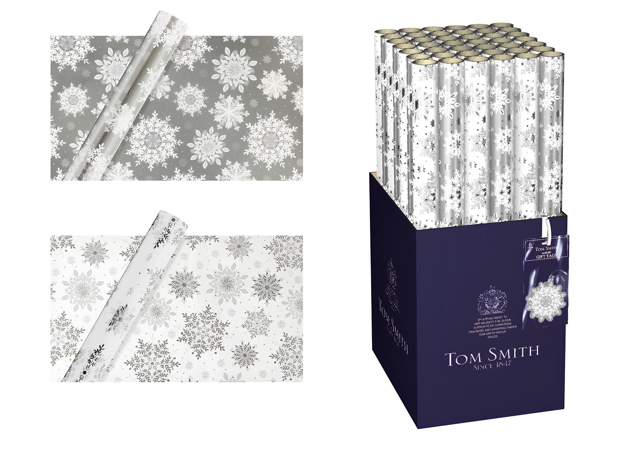 Hartie de impachetat model Tom Smith Ice Sparkle 4 m - Nitzi.ro