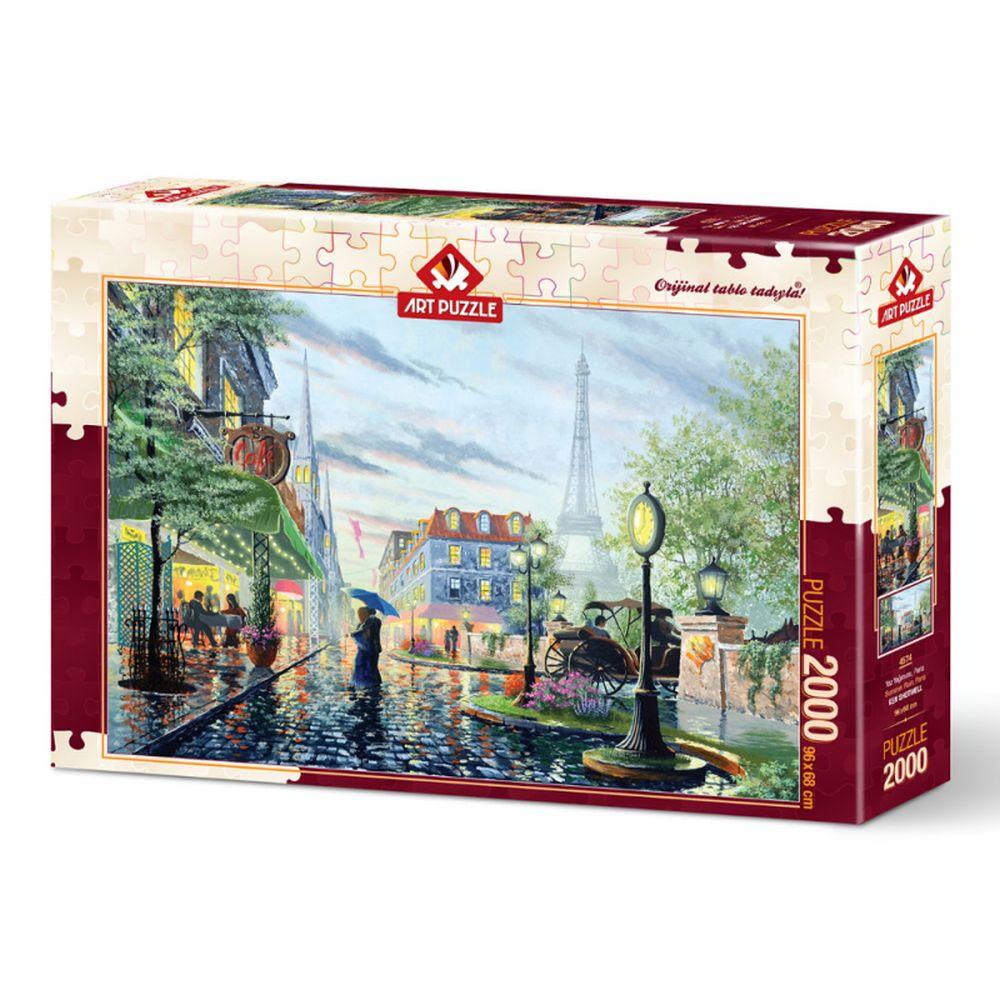Puzzle 2000 piese Summer Rain, Paris - Nitzi.ro
