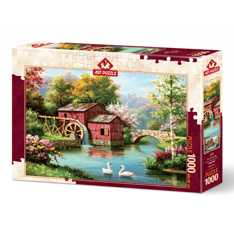 Puzzle 1000 piese The Old Red Mill - Nitzi.ro