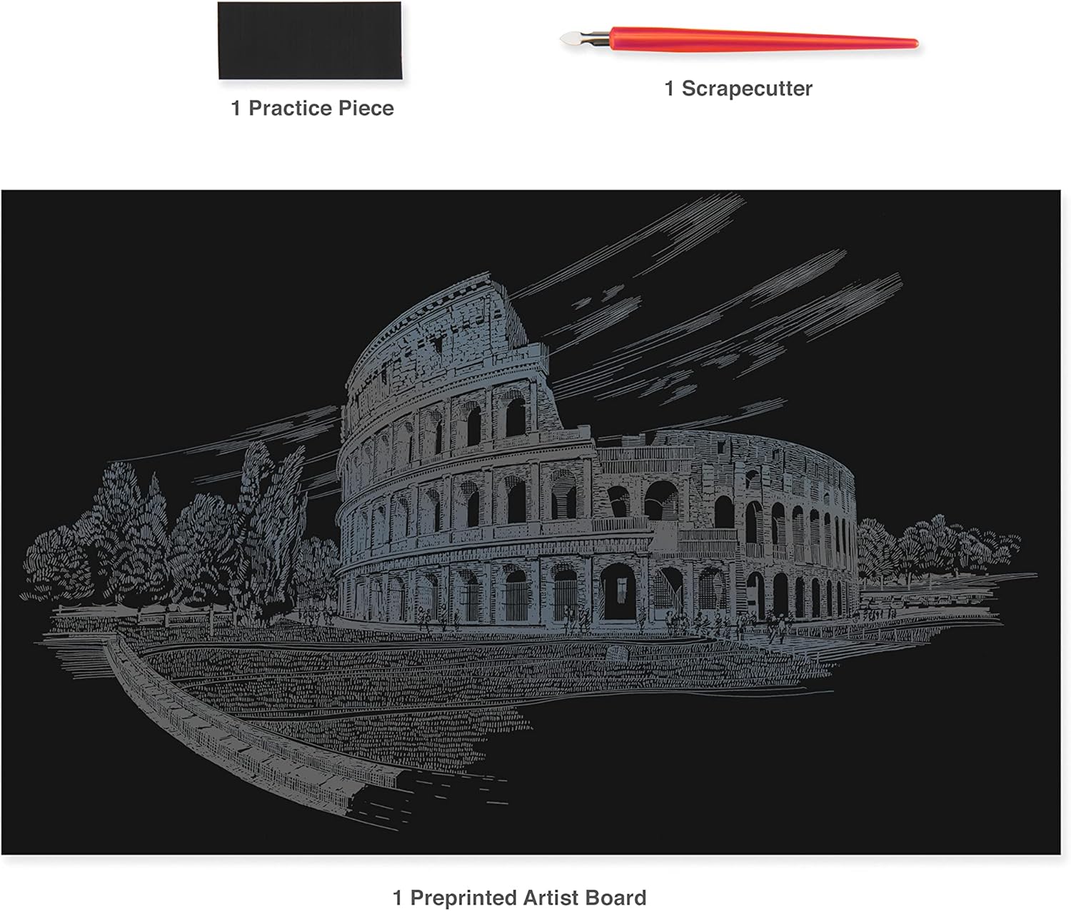 Set gravura - locuri celebre-Colosseum 29x39cm