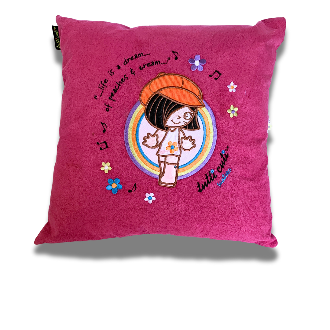 Fata de perna decorativa Tutti Cuti fucsia