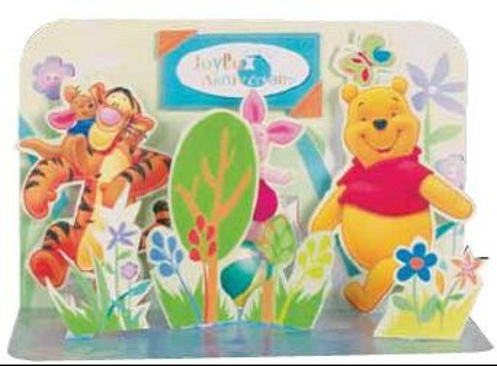 Felicitare 3D Winnie the Pooh - Nitzi.ro