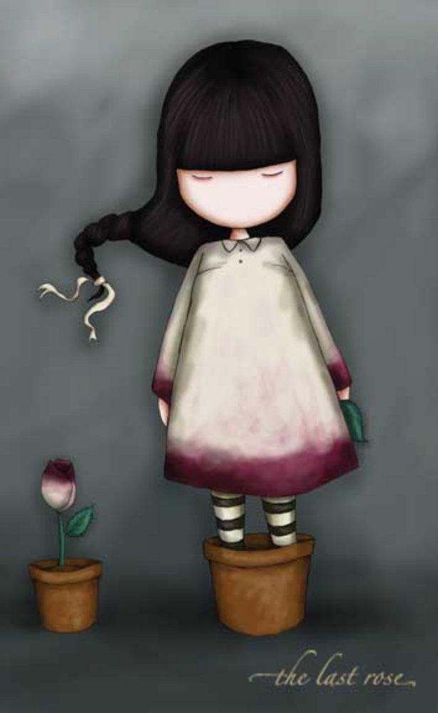 Felicitare Gorjuss The Last Rose - Nitzi.ro