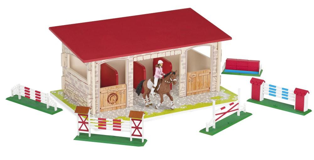 Decor Papo - Set Boxa cai lemn+2 figurine - Nitzi.ro