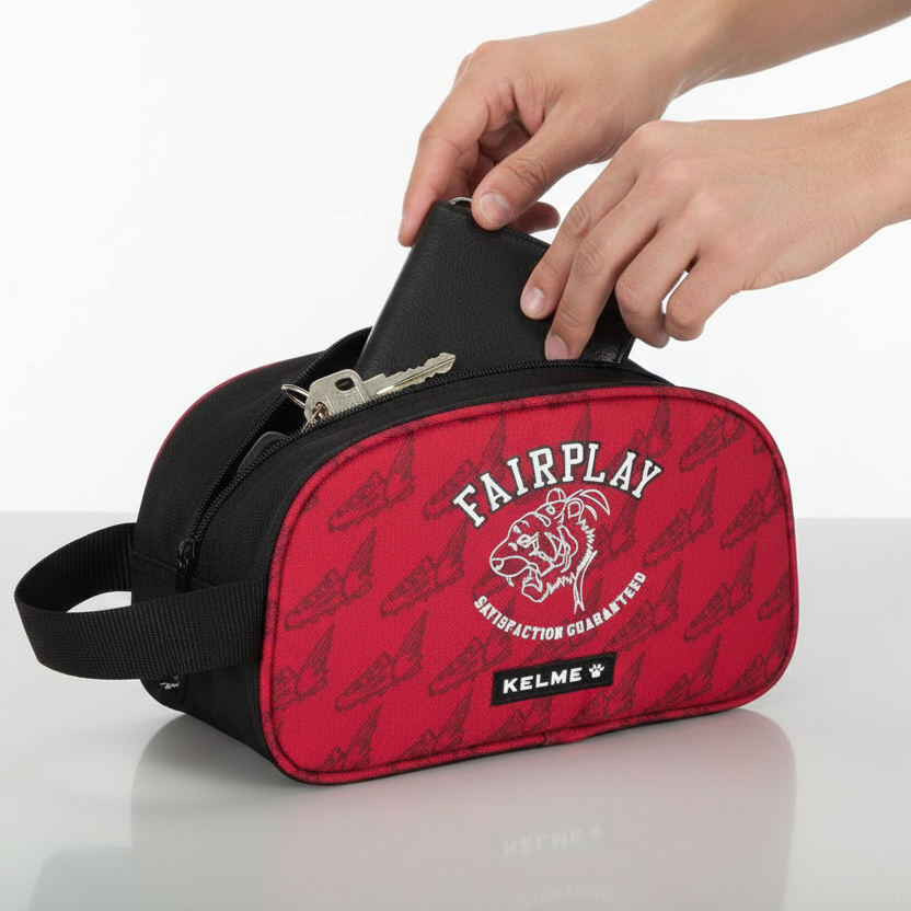 Geanta accesorii KELME FAIRPLAY 26 cm, rosie