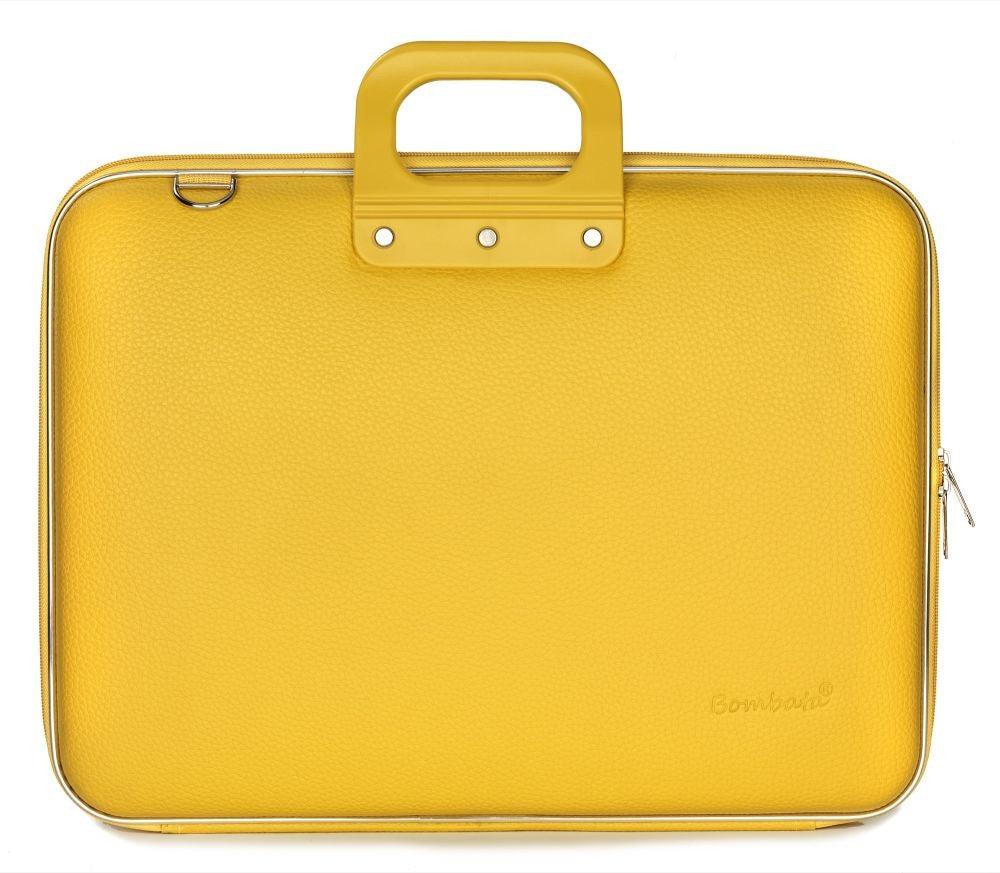 Geanta laptop 17 in Maxi mustar - Nitzi.ro