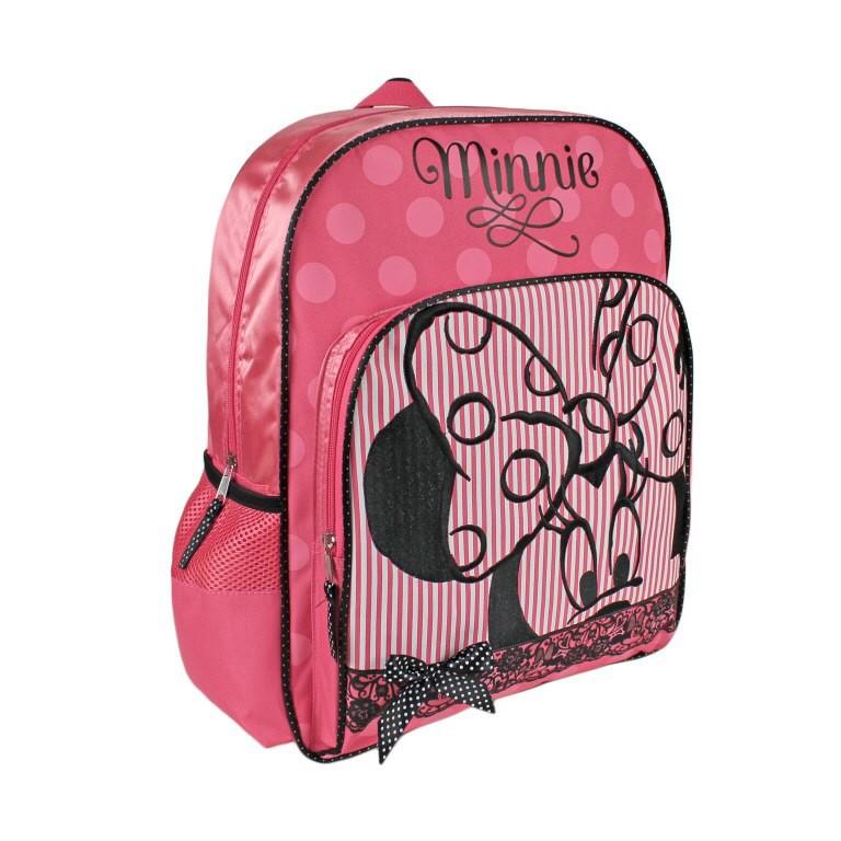 Ghiozdan mare Minnie Mouse dantela - Nitzi.ro