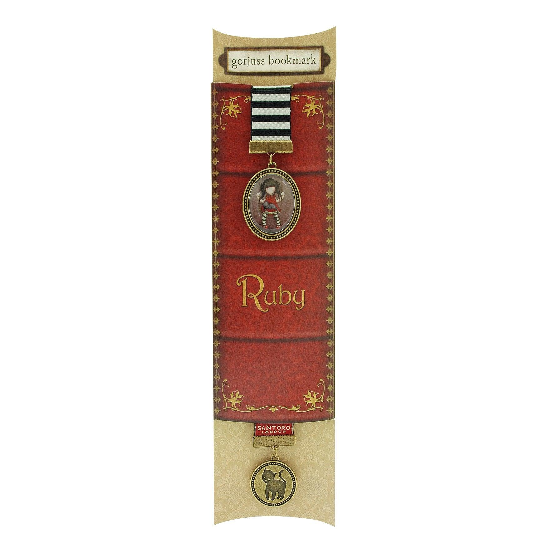 Semn carte textil Santoro Gorjuss - Ruby - Nitzi.ro