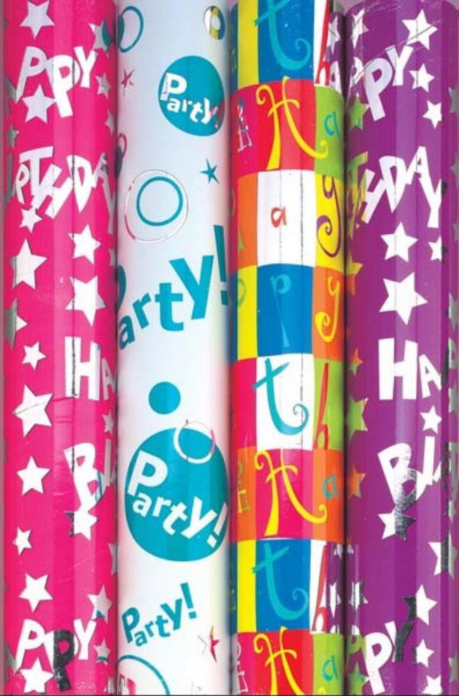 Folie pentru cadouri culori metalice 4mx0.7m - Nitzi.ro