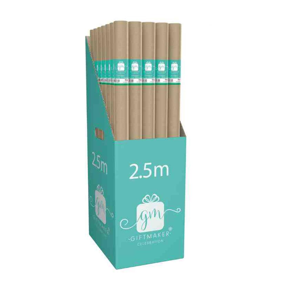 Hartie pentru cadouri kraft, maro 2.5 m - Nitzi.ro