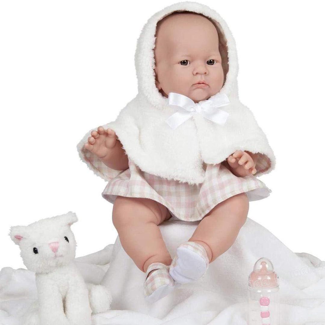 Papusa Bebe cu pelerina alba - Nitzi.ro