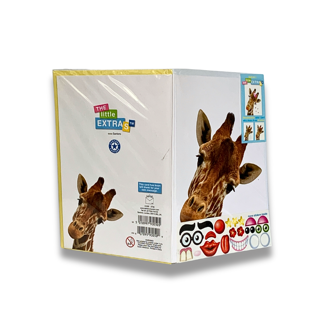 Felicitare amuzanta Little Extra Girafa