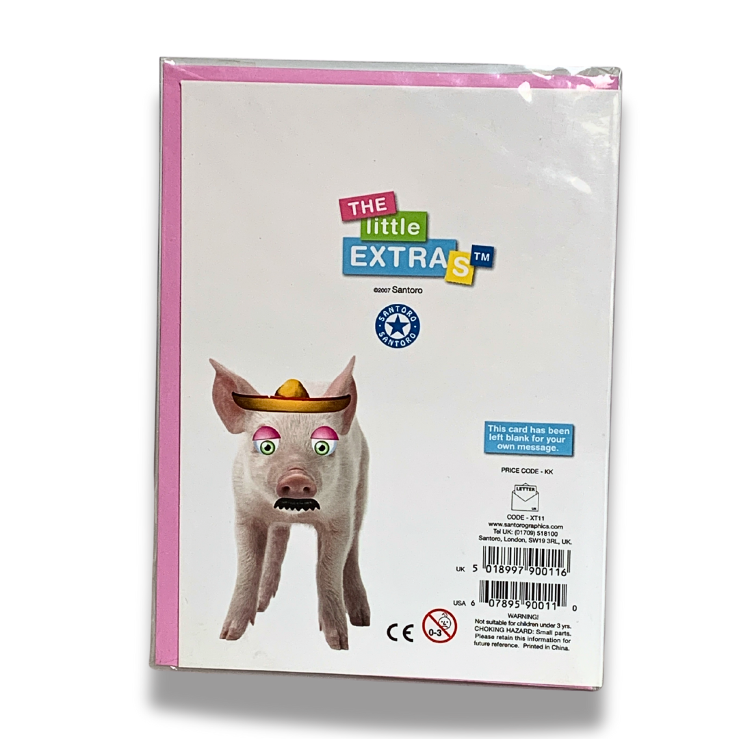 Felicitare amuzanta Little Extra Porc