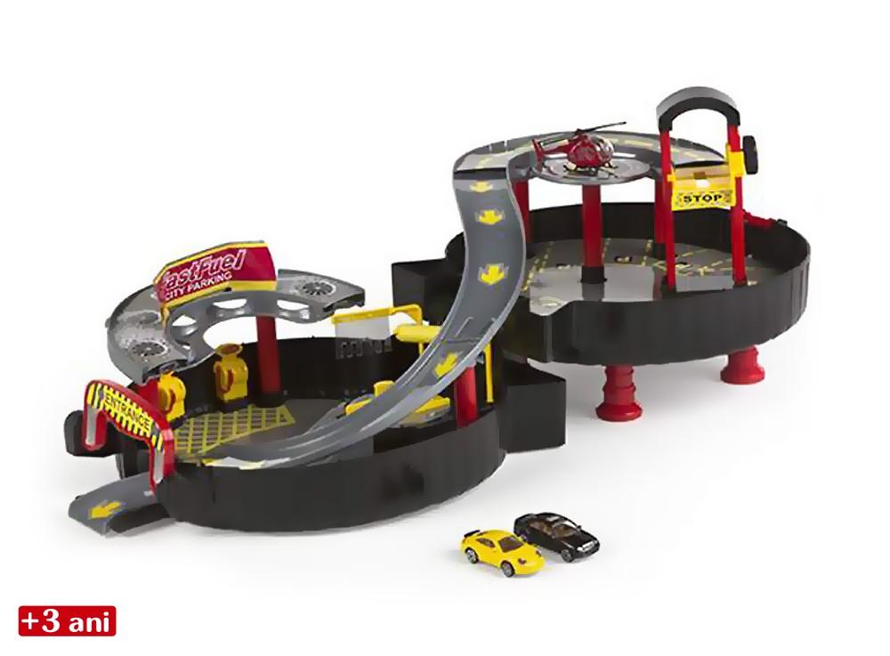 Parcare garaj cu gentuta si vehicole diecast - Nitzi.ro