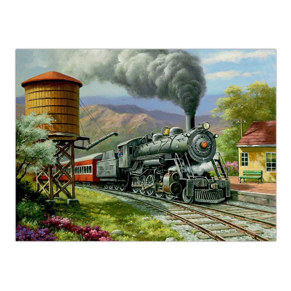 Pictura pe numere Tren de naveta - Nitzi.ro
