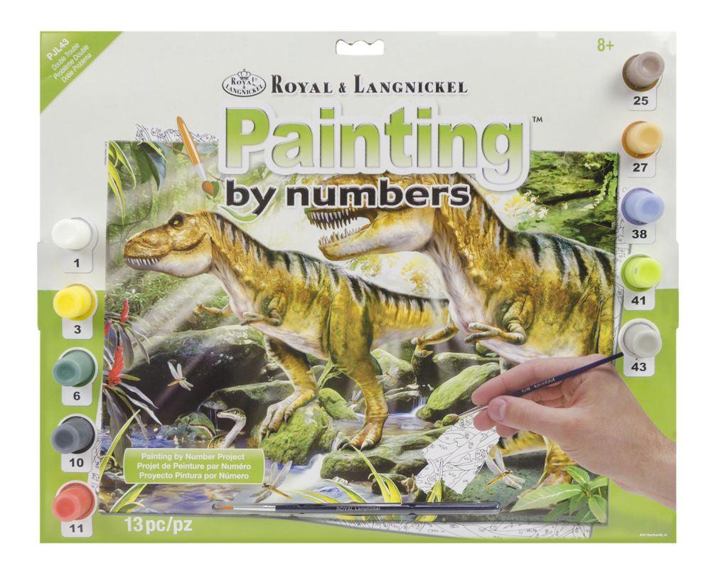 Pictura pe numere Dinozauri - Nitzi.ro
