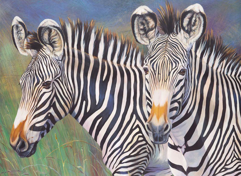 Pictura pe numere Zebrele lui Grevy mare - Nitzi.ro