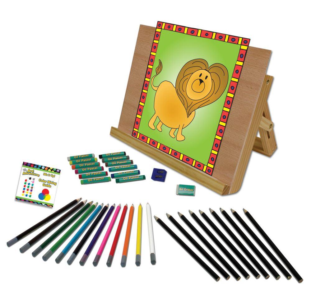 Set pentru schite si desen cu sevalet - 15 proiecte - Nitzi.ro