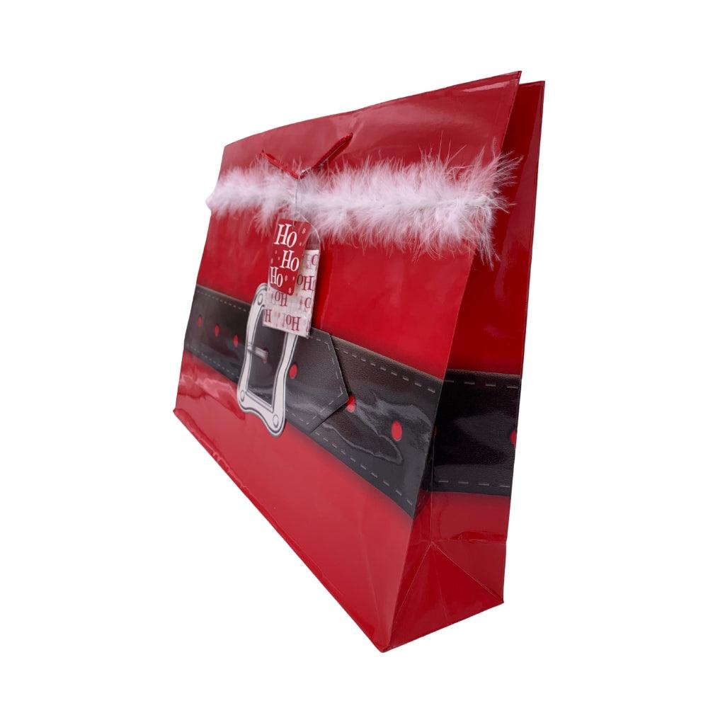 Punga pentru cadou de iarna centura lui Mos Sarbatori - Nitzi.ro