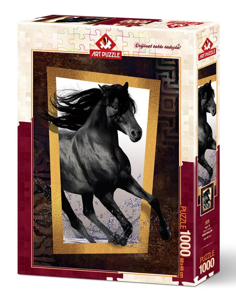 Puzzle 1000 piese Black Horse - Nitzi.ro