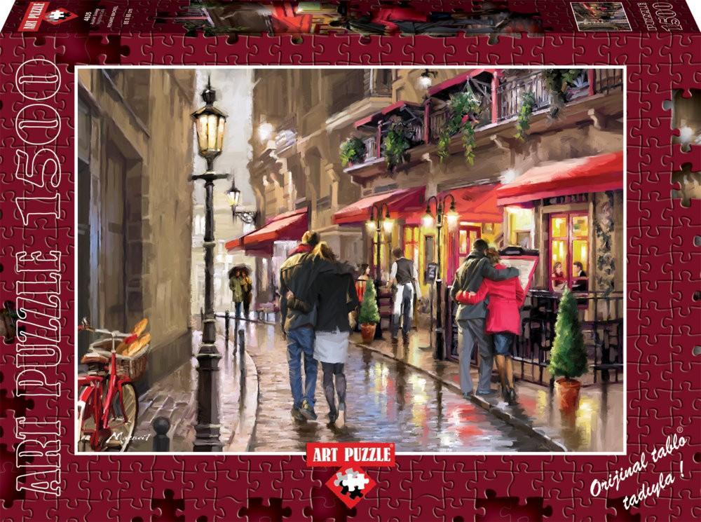 Puzzle 1500 piese Nightime Cafe Richard Macneil - Nitzi.ro
