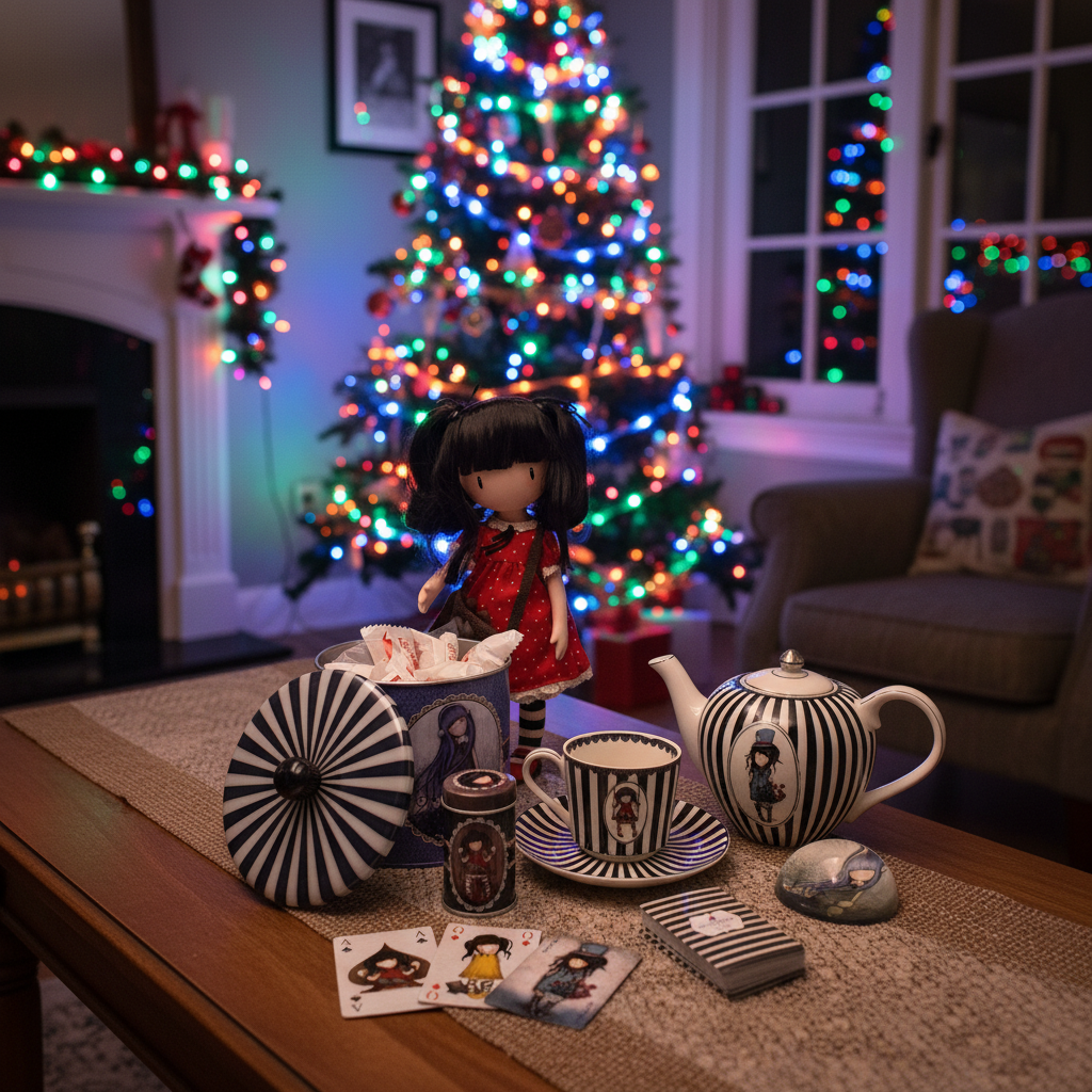 ceainic de portelan 800ml santoro Gorjuss the hatter, pentru sărbători