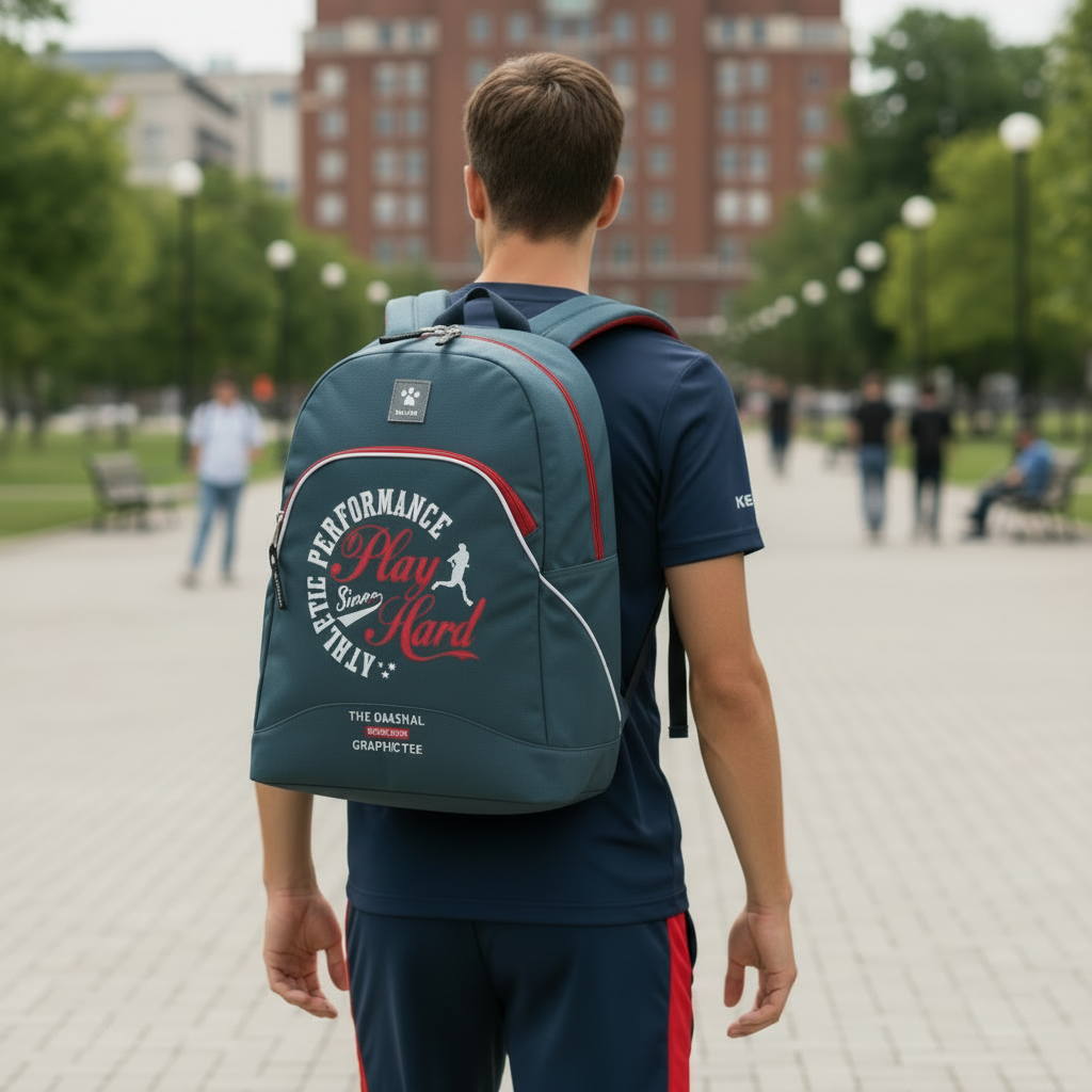 rucsac Kelme gri pentru școală și timp liber