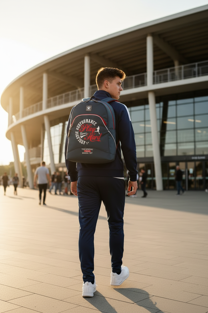 rucsac sport gri Kelme cu două compartimente