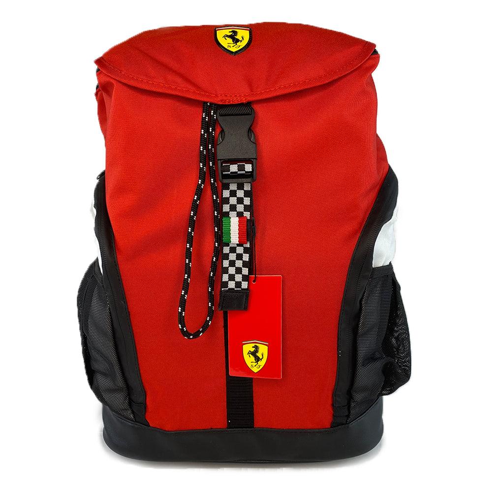 Rucsac Ferrari rosu cu clapeta - Nitzi.ro