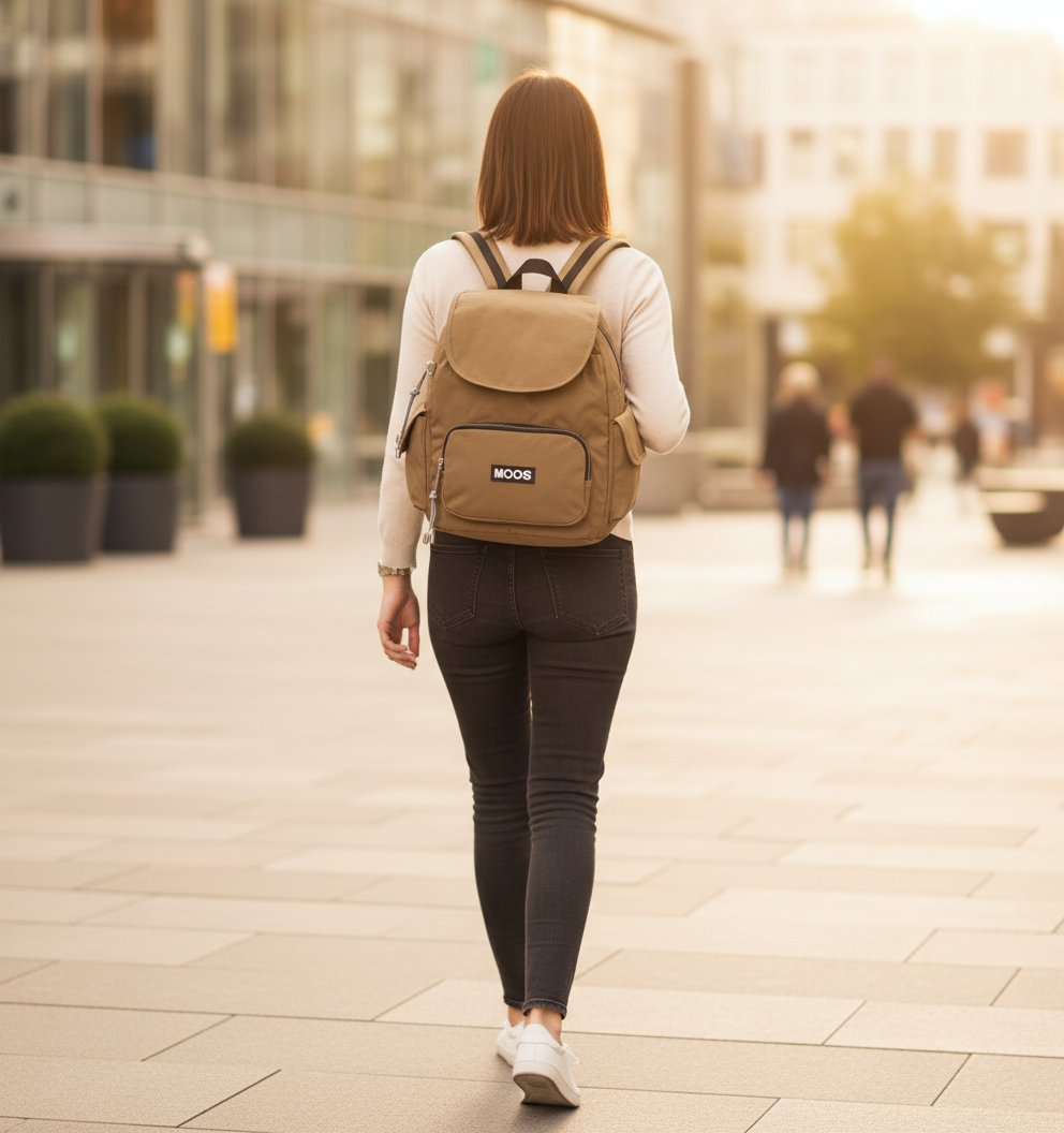 Rucsac dama Moos Casual bej