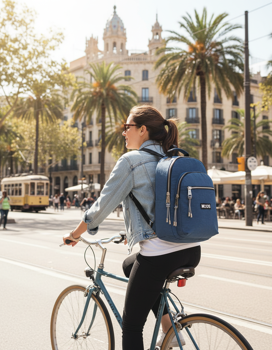 Rucsac dama Moos Casual albastru