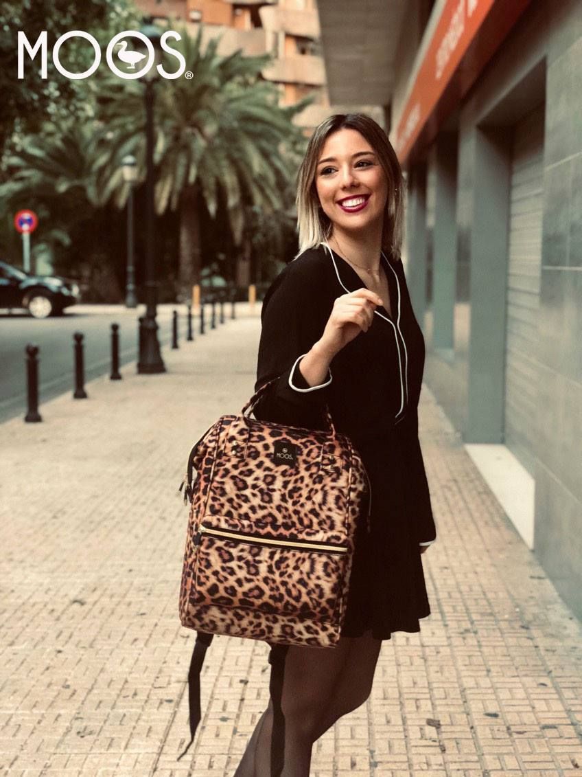 Rucsac dama laptop Moos Animal Print