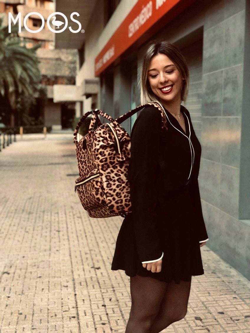 Rucsac dama laptop Moos Animal Print